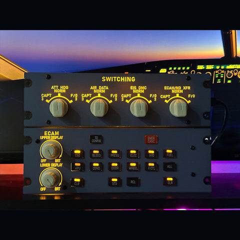 Rowsfire A109 A32X Full Size ECAM Home Cockpit Panel for MSFS 2020/2024, FENIX, FBW on Windows