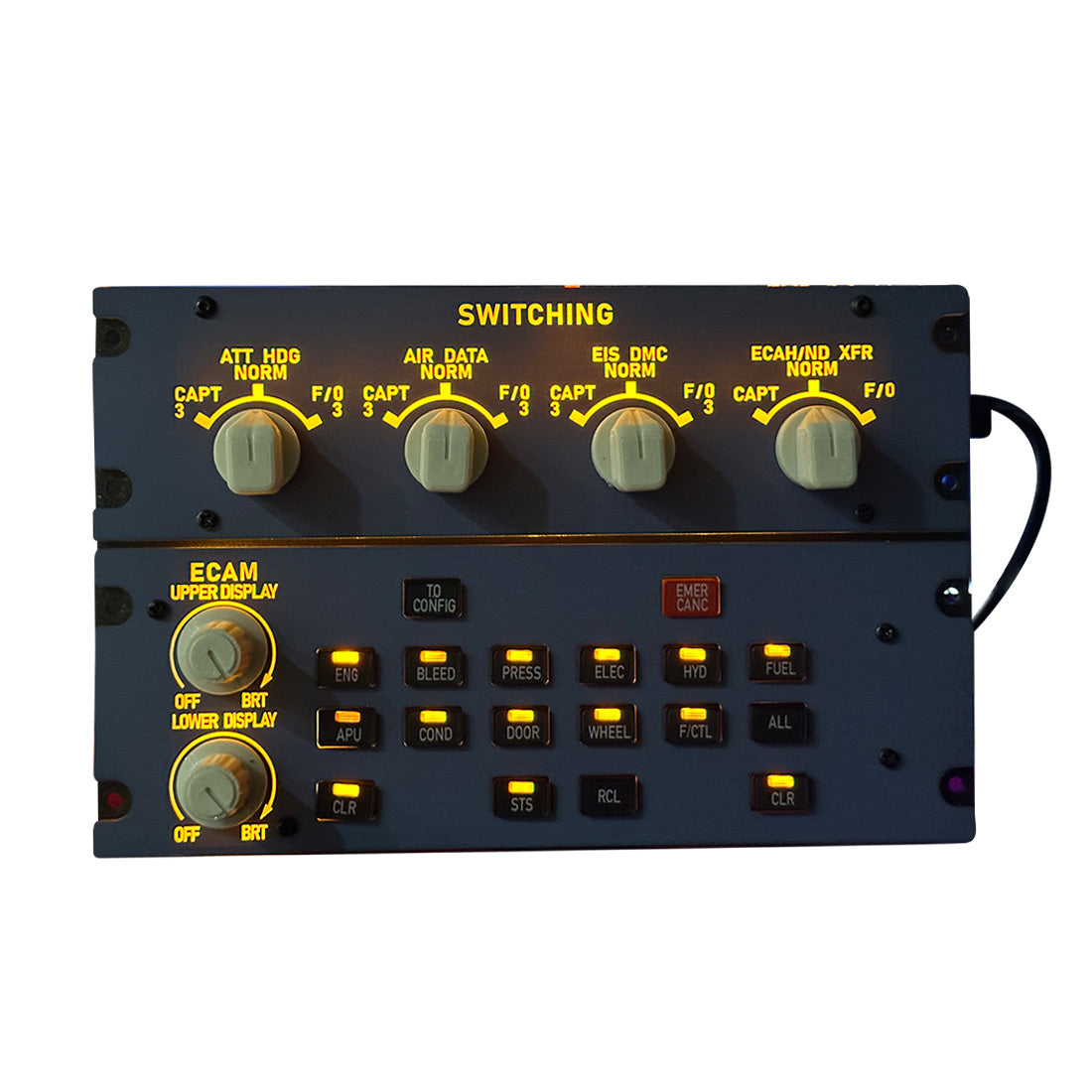 Rowsfire A109 A32X Full Size ECAM Home Cockpit Panel for MSFS 2020/2024, FENIX, FBW on Windows