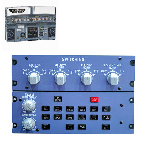 Rowsfire A109 V3.0 A32X Full Size ECAM Home Cockpit Panel for MSFS 2020/2024, FENIX, FBW on Windows