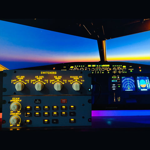 Rowsfire A109 A32X Full Size ECAM Home Cockpit Panel for MSFS 2020/2024, FENIX, FBW on Windows