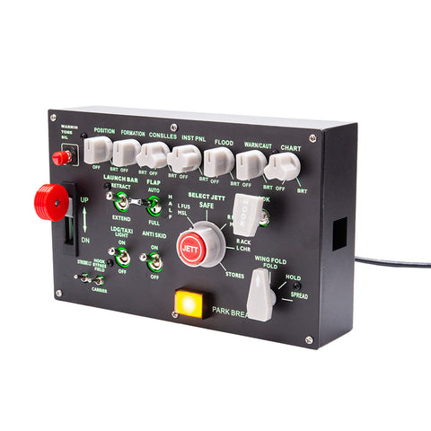 Rowsfire D101 F/A-18 Universal Carrier Landing Switch Panel for DCS - Flight Sim Cockpit