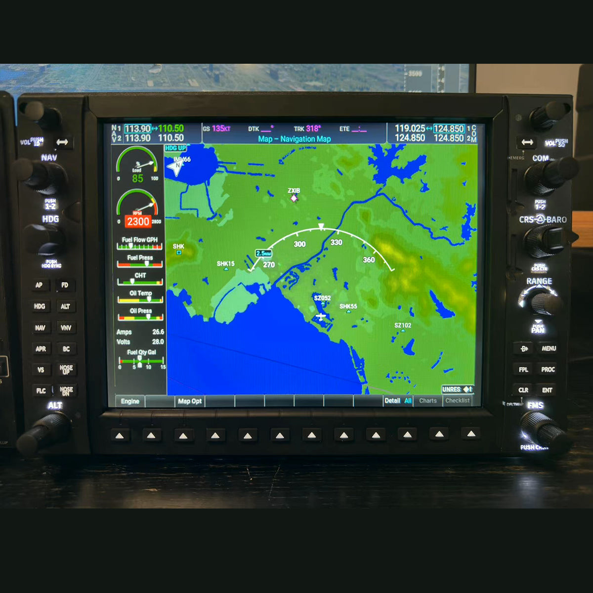 Rowsfire D104 1/1 Scale G1000NXI MFD-Panel - Flight Sim Cockpit for MS ...