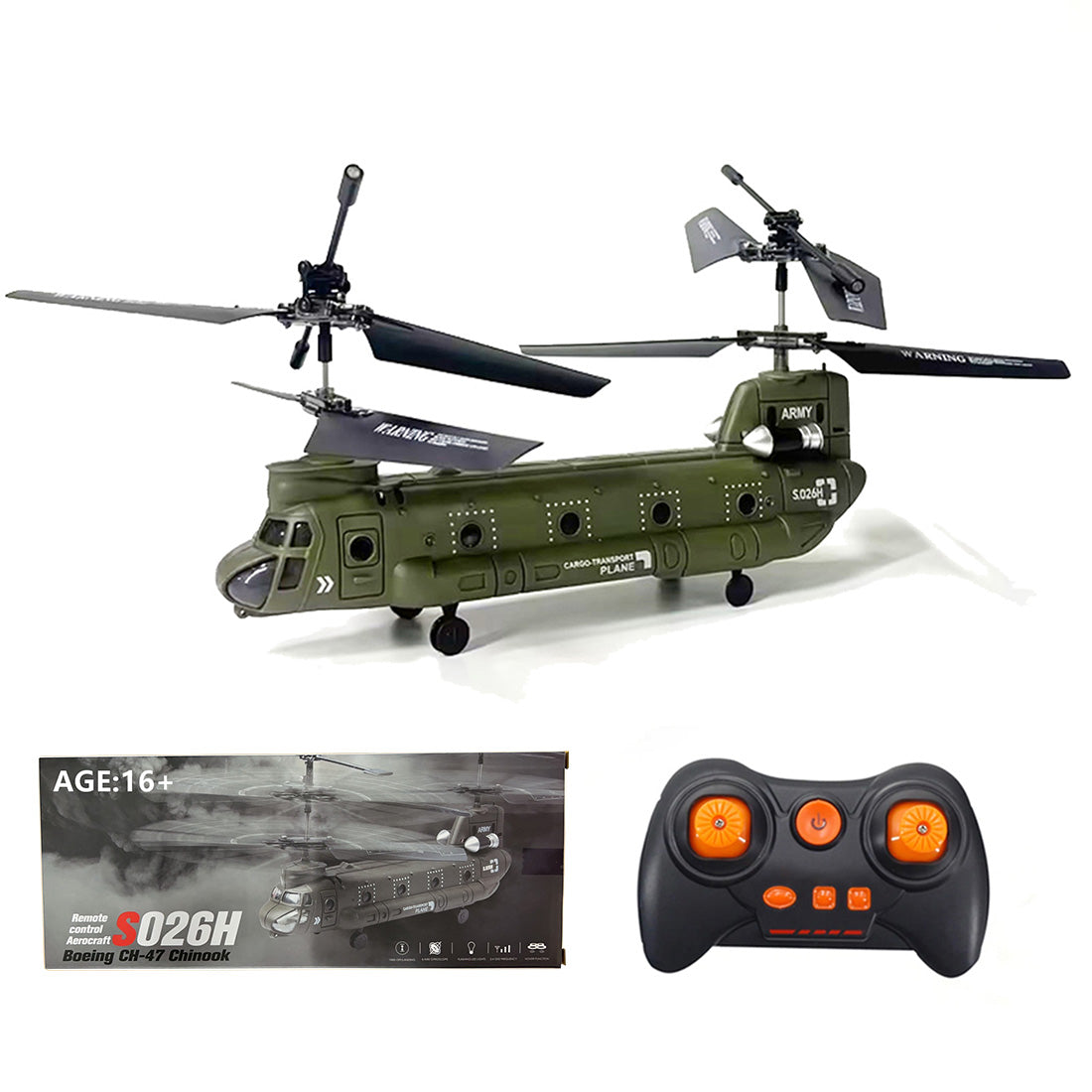 S026H Dual-Rotor Transport Military Aerocraft RTF | RTRhobby