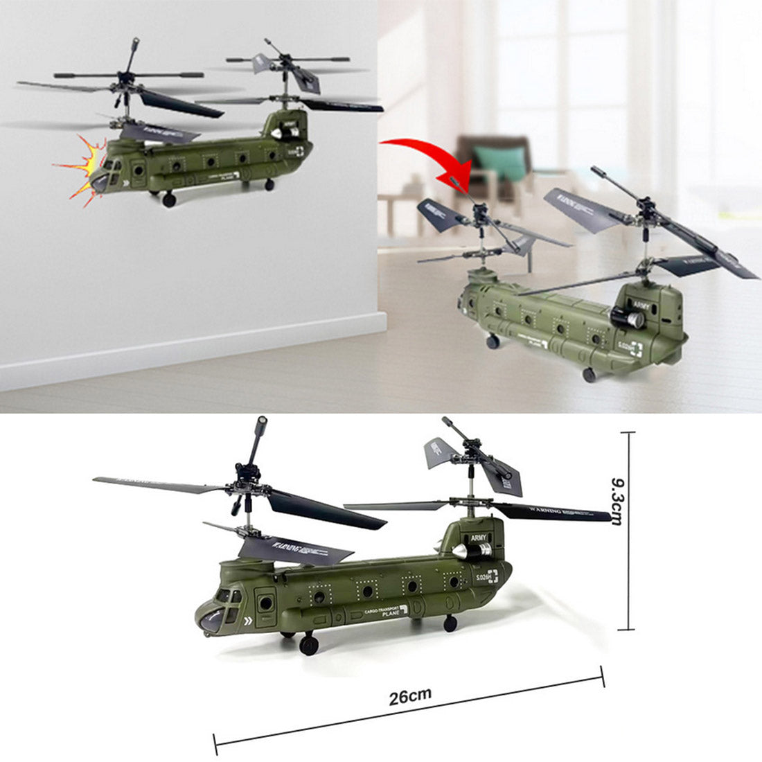 S026H Dual-Rotor Transport Military Aerocraft RTF | RTRhobby