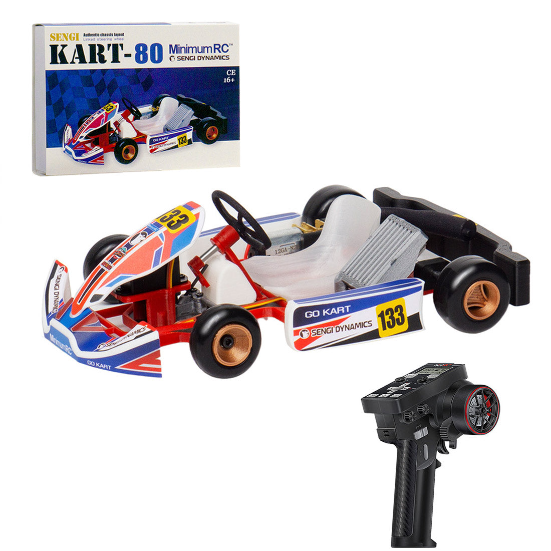 Sengi Kart-80 1/32 Scale 2.4G Mini RC Kart Assembled Model | RTRhobby