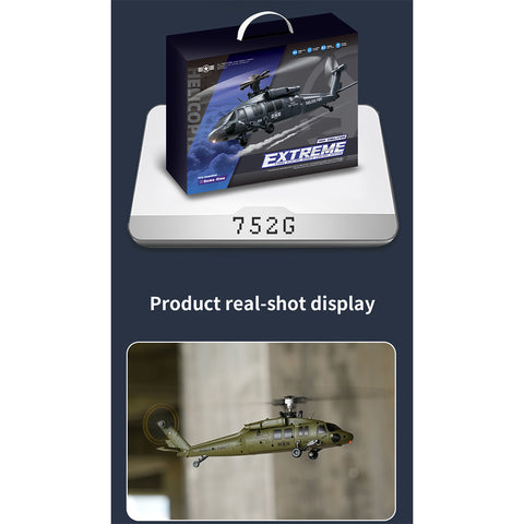 UH-60 2.4G 5CH Flybarless Scale RC Helicopter Model with Barometric Altitude Hold, Optical Flow Positioning & One-Key Inverted Flight (RTF)