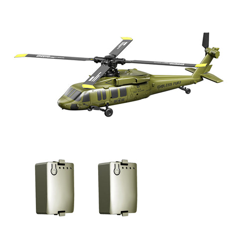 UH-60 2.4G 5CH Flybarless Scale RC Helicopter Model with Barometric Altitude Hold, Optical Flow Positioning & One-Key Inverted Flight (RTF)