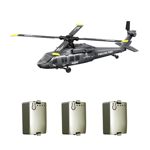 UH-60 2.4G 5CH Flybarless Scale RC Helicopter Model with Barometric Altitude Hold, Optical Flow Positioning & One-Key Inverted Flight (RTF)