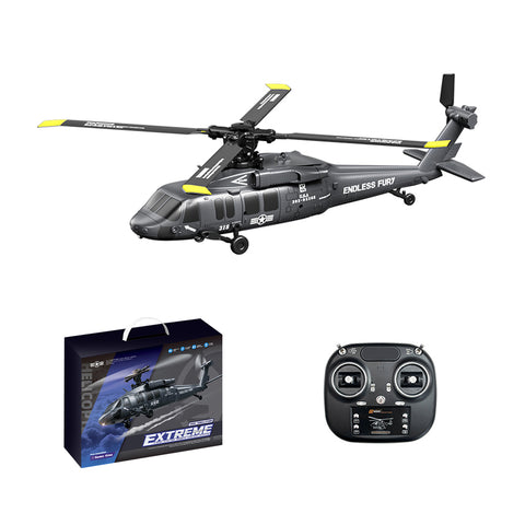UH-60 2.4G 5CH Flybarless Scale RC Helicopter Model with Barometric Altitude Hold, Optical Flow Positioning & One-Key Inverted Flight (RTF)