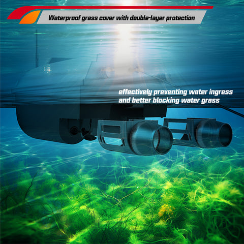 V030 12V 2.4G High-Speed RC Bait Boat with GPS Positioning