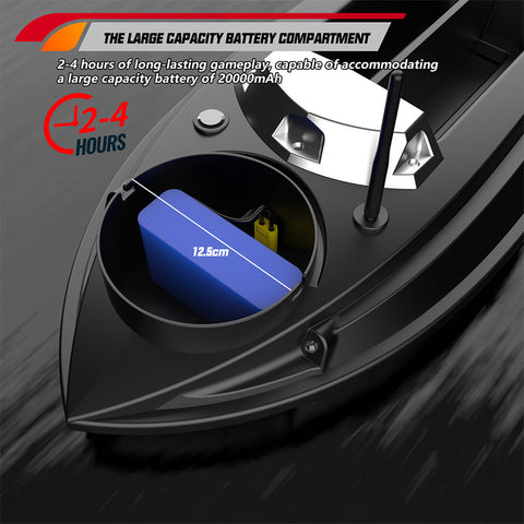 V030 12V 2.4G High-Speed RC Bait Boat with GPS Positioning