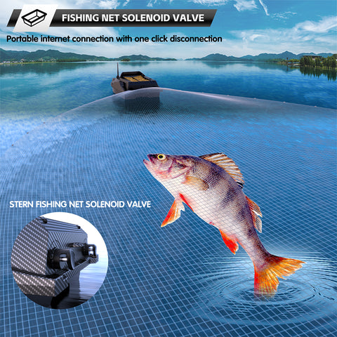 V080 12V High-Speed RC Bait Boat with 9 Fishing Zones and 180 Waypoints
