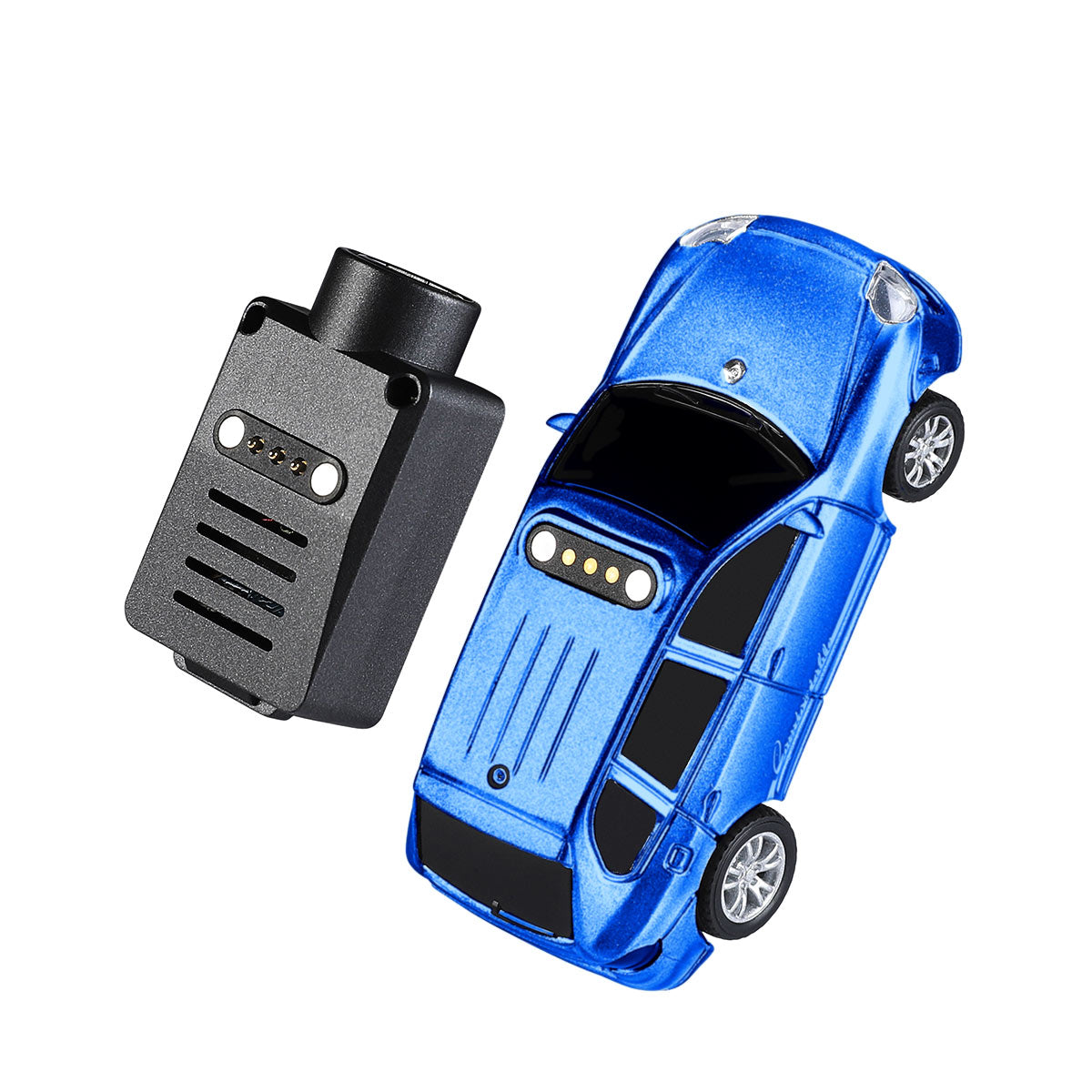 Control Mini WL 1/64 Scale Fully Proportional FPV Mini RC Car, APP-Controlled with ...