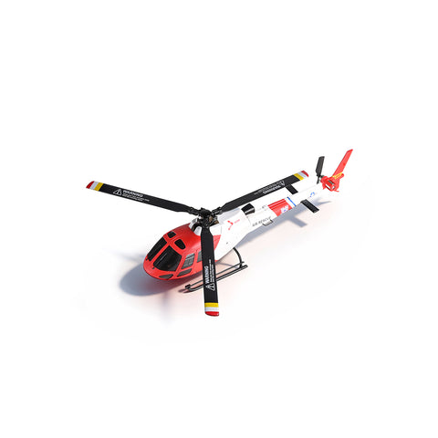 WL AS350 2.4G 4CH 3-Blade Flybarless Realistic RC Helicopter Model with Barometric Altitude Hold, Optical Flow Positioning & One-Key TOL (RTF)
