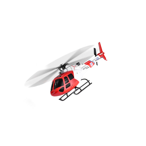 WL AS350 2.4G 4CH 3-Blade Flybarless Realistic RC Helicopter Model with Barometric Altitude Hold, Optical Flow Positioning & One-Key TOL (RTF)