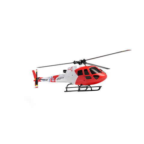 WL AS350 2.4G 4CH 3-Blade Flybarless Realistic RC Helicopter Model with Barometric Altitude Hold, Optical Flow Positioning & One-Key TOL (RTF)