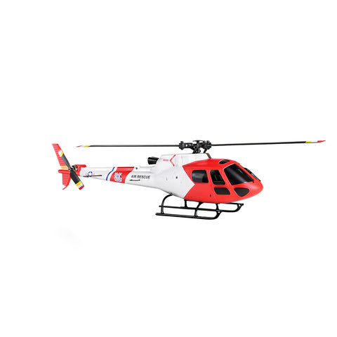 WL AS350 2.4G 4CH 3-Blade Flybarless Realistic RC Helicopter Model with Barometric Altitude Hold, Optical Flow Positioning & One-Key TOL (RTF)