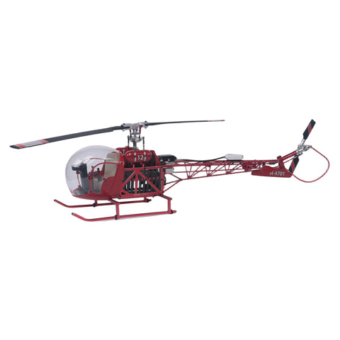 WOLFBUSH Bell-47 2.4G 450-Class 3-Blade RC Helicopter with H1PRO Flight Controller (RTF) Pre-sale