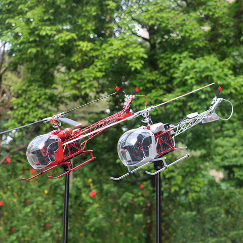 WOLFBUSH Bell-47 2.4G 450-Class 3-Blade RC Helicopter with H1PRO Flight Controller (RTF) Pre-sale