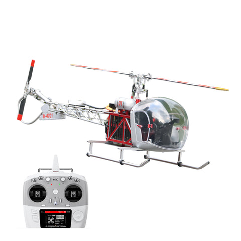 WOLFBUSH Bell-47 2.4G 450-Class 3-Blade RC Helicopter with H1PRO Flight Controller (RTF) Pre-sale
