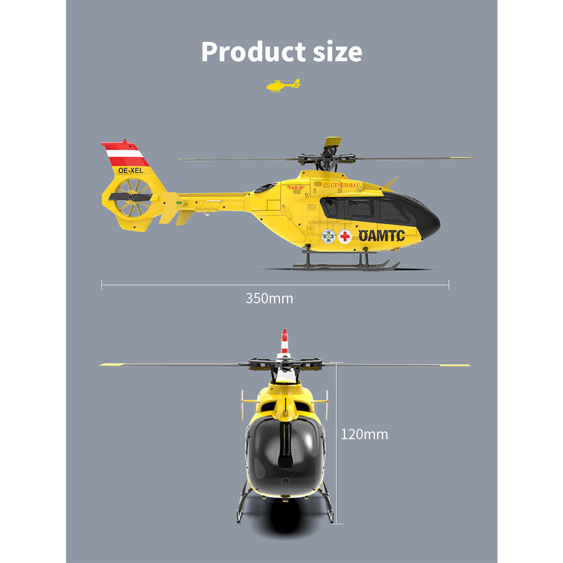 YU XIANG EC-135 1/36 2.4G 6CH Brushless RC Helicopter RTF | RTRhobby