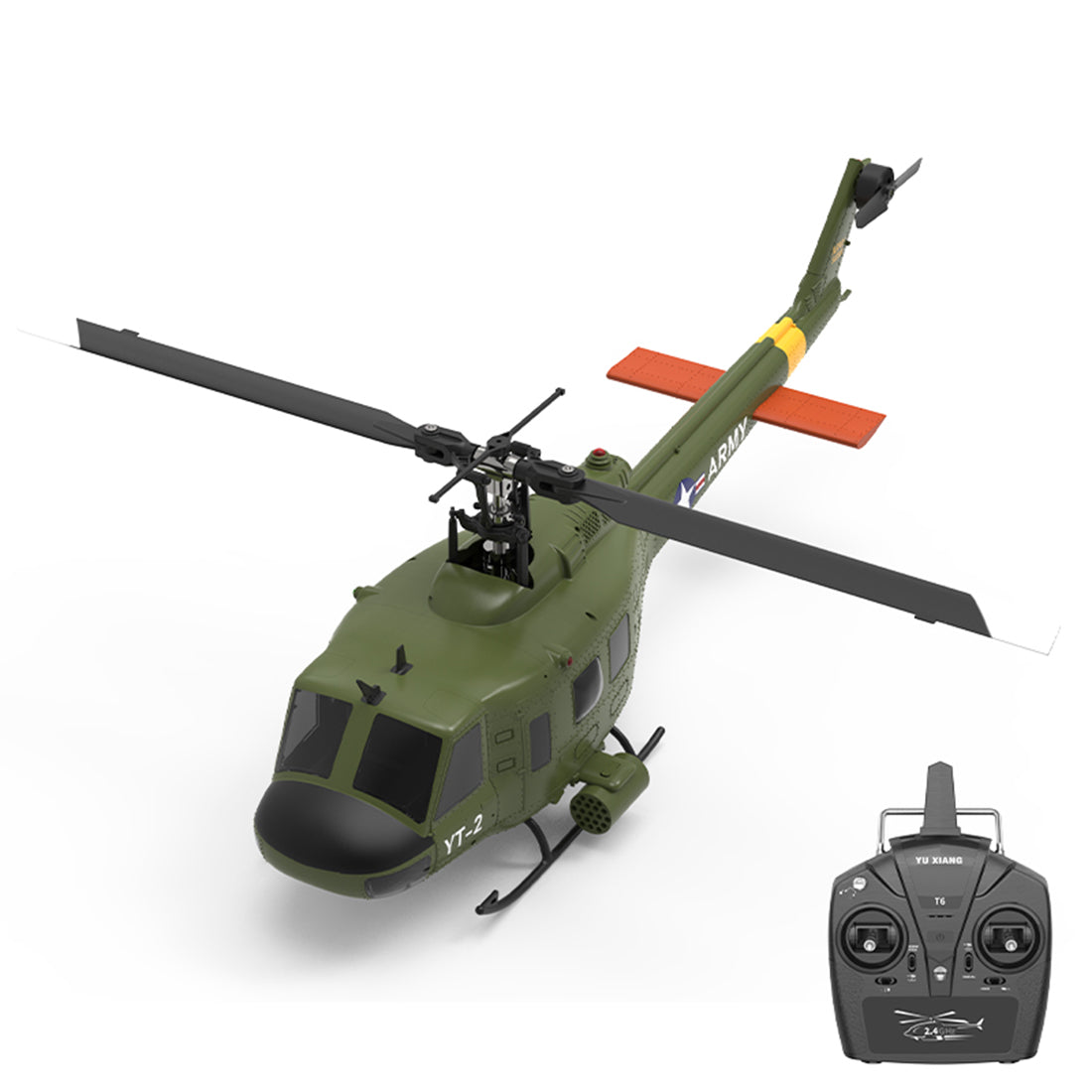 YU XIANG F07 UH-1 Huey brushless flybarless RC Helicopter | RTRhobby