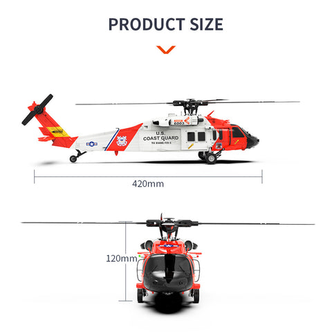 Yu Xiang F09-S 1/47 2.4G 6CH Direct Drive RC Helicopter RTF | RTRhobby