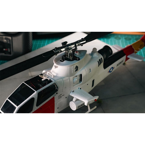 YU XIANG F112S AH-1 1/40 Scale 200-Class 2.4G 9CH RC Military Helicopter Model with Dual-Blade Flybarless Rotor Head, 6G Mode & GPS Positioning (Pre-sale)