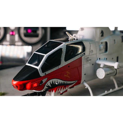 YU XIANG F112S AH-1 1/40 Scale 200-Class 2.4G 9CH RC Military Helicopter Model with Dual-Blade Flybarless Rotor Head, 6G Mode & GPS Positioning (Pre-sale)