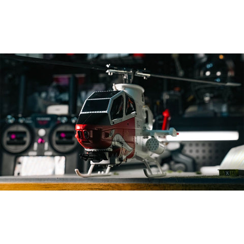 YU XIANG F112S AH-1 1/40 Scale 200-Class 2.4G 9CH RC Military Helicopter Model with Dual-Blade Flybarless Rotor Head, 6G Mode & GPS Positioning (Pre-sale)