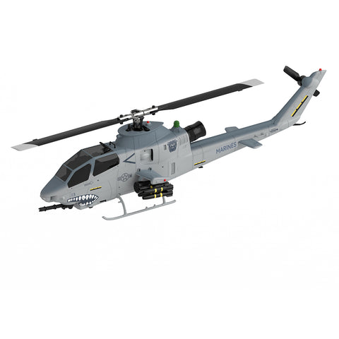 YU XIANG F112S AH-1 1/40 Scale 200-Class 2.4G 9CH RC Military Helicopter Model with Dual-Blade Flybarless Rotor Head, 6G Mode & GPS Positioning (Pre-sale)