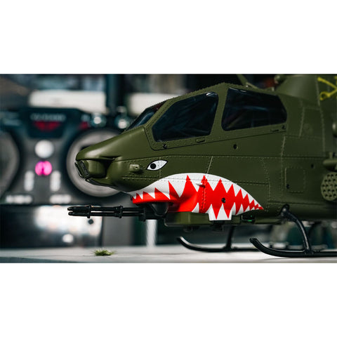 YU XIANG F112S AH-1 1/40 Scale 200-Class 2.4G 9CH RC Military Helicopter Model with Dual-Blade Flybarless Rotor Head, 6G Mode & GPS Positioning (Pre-sale)