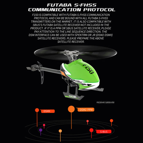 YU XIANG F150 6CH Direct Drive Brushless RC Helicopter RTF | RTRhobby