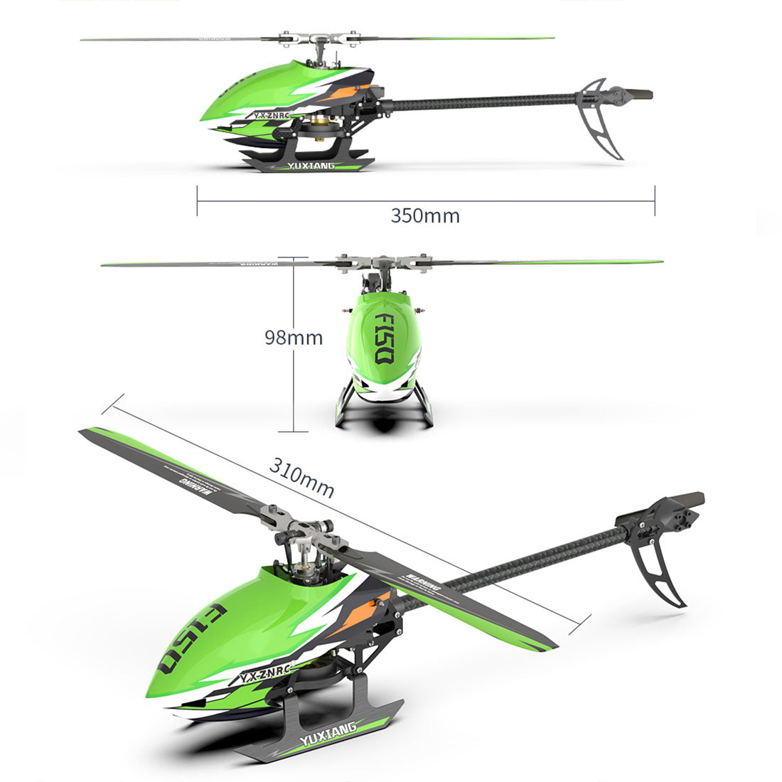 YU XIANG F150 6CH Direct Drive Brushless RC Helicopter RTF | RTRhobby