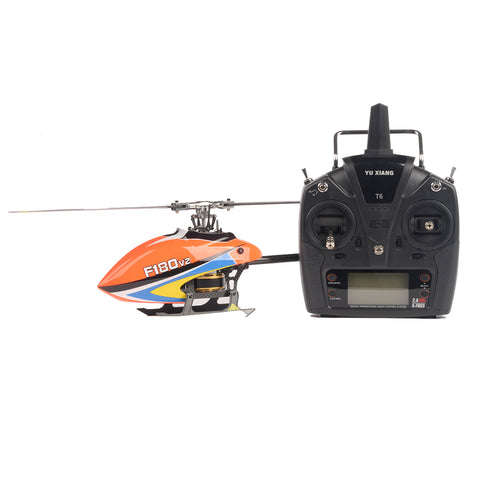 Yu Xiang YXZNRC F180 V2 6CH 3D6G System Dual Brushless Direct Drive Motor Flybarless RC Helicopter RTF