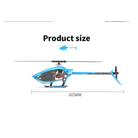 YU XIANG F280 2.4G 6CH RC Brushless Stunt Helicopter | RTRhobby