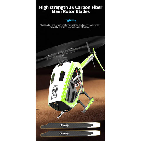 YU XIANG F280 2.4G 6CH RC Brushless Stunt Helicopter | RTRhobby