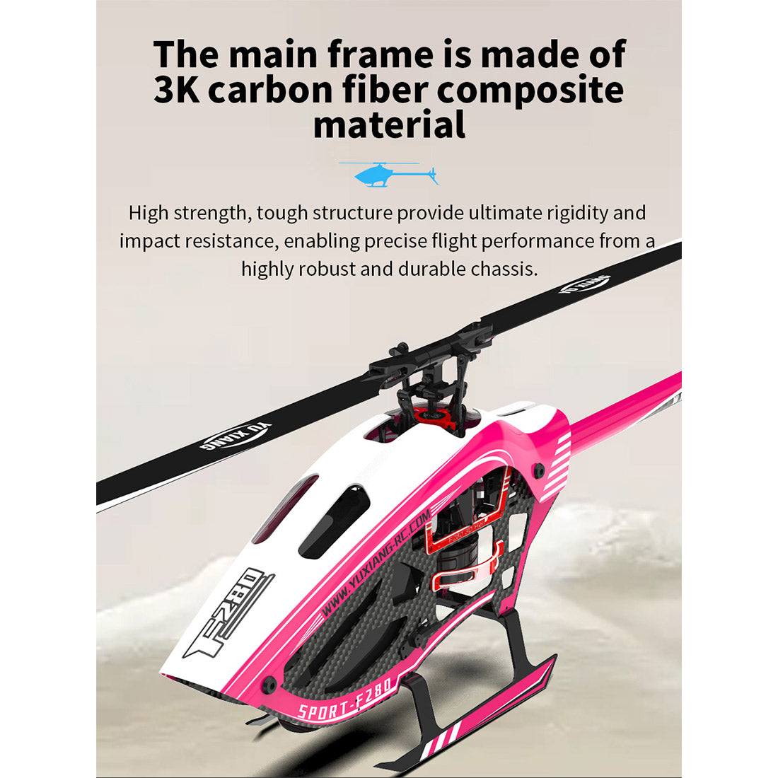 YU XIANG F280 2.4G 6CH RC Brushless Stunt Helicopter | RTRhobby