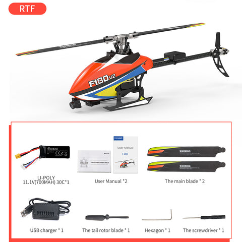 YU XIANG F180 V2 Direct Drive Flybarless RC Helicopter RTF | RTRhobby