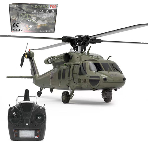 YUXIANG Black Hawk F09 1/47 6CH Brushless RC Helicopter RTF | RTRhobby