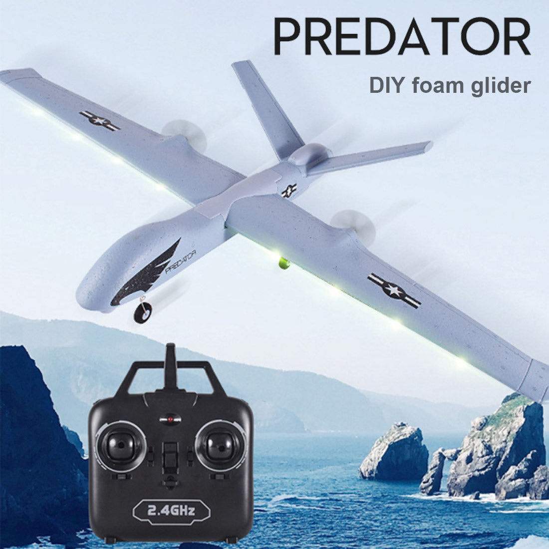 Z51 RC Airplane Model Predator Drone | RTRhobby