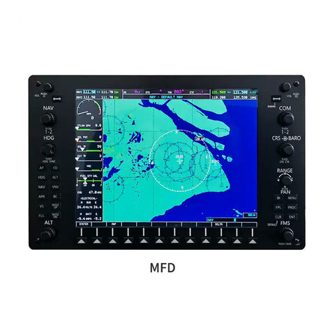 1/1 Scale G1000NXI Integrated Avionics 3-Piece Panel Set (PFD+MFD+Audio) with Mounting Brackets - Compatible with Major Flight Simulators