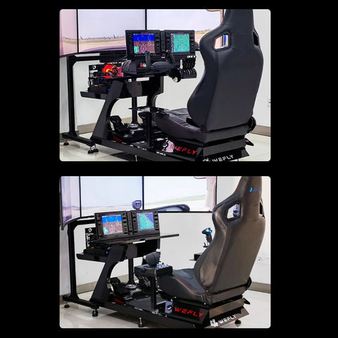 1/1 Scale G1000NXI Integrated Avionics 3-Piece Panel Set (PFD+MFD+Audio) with Mounting Brackets - Compatible with Major Flight Simulators