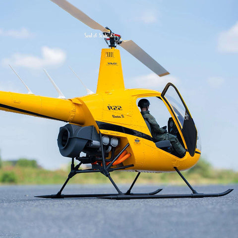 RVE R22 Robinson 1/4.5 Scale 700-Class RC Helicopter, 2.4GHz 6CH GPS Scale Model with H2 Flight Controller( RTF/KIT Version)