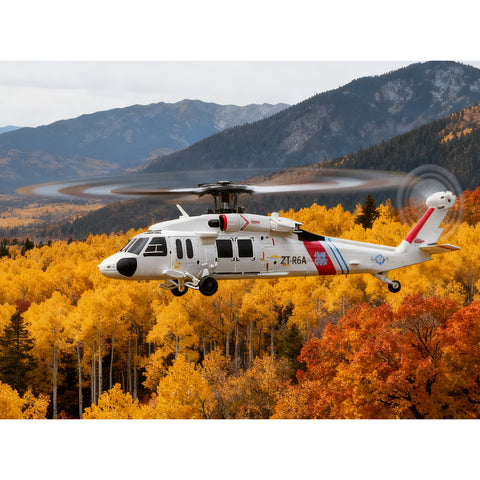WL K270 UH-60L 2.4G 4CH 170-Class 4-Rotor Flybarless Realistic Helicopter Model with Barometric Altitude & Left/Right Hand Throttle Adjustment (Optical Flow RTF Version)