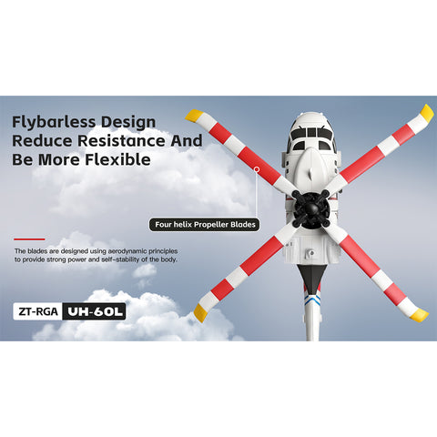 WL K270 UH-60L 2.4G 4CH 170-Class 4-Rotor Flybarless Realistic Helicopter Model with Barometric Altitude & Left/Right Hand Throttle Adjustment (Optical Flow RTF Version)