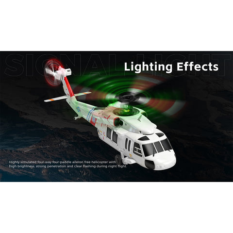 WL K270 UH-60L 2.4G 4CH 170-Class 4-Rotor Flybarless Realistic Helicopter Model with Barometric Altitude & Left/Right Hand Throttle Adjustment (Optical Flow RTF Version)