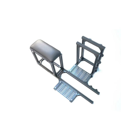 WOLFBUSH FF10 Flight Simulator Controller 10-Link 2.4G RC Transmitter with Throttle, Cyclic Stick & Rudder Pedals, ELRS 2.4G, CNC Metal Build for Fixed Wing, Helicopter & Multirotor