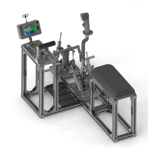 WOLFBUSH FF10 Flight Simulator Controller 10-Link 2.4G RC Transmitter with Throttle, Cyclic Stick & Rudder Pedals, ELRS 2.4G, CNC Metal Build for Fixed Wing, Helicopter & Multirotor