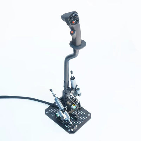 WOLFBUSH FF10 Flight Simulator Controller 10-Link 2.4G RC Transmitter with Throttle, Cyclic Stick & Rudder Pedals, ELRS 2.4G, CNC Metal Build for Fixed Wing, Helicopter & Multirotor